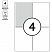 превью Этикетки самоклеящиеся А4 100л. OfficeSpace, белые, 04 фр. (105×148.5), 70г/м2