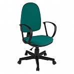 Кресло оператора Helmi HL-M30 «Престиж», ткань зеленая с черным