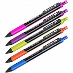 Ручка гелевая автоматическая Berlingo «Color Zone gel» черная, 0.5мм, грип