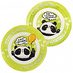 Тарелки бумажные ламинированные ПатиБум «Панда. С Праздником! », 23см, 6шт. 