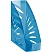 превью Лоток для бумаг вертикальный СТАММ «Тропик», тонированный голубой, ширина 110мм