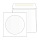 Конверт Белый CD декстрин 125х125 окно d100мм 25шт/уп, 40уп/кор