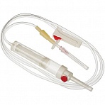 Система переливания крови одноразовая (пластик. игла) KDM, 400 шт/уп
