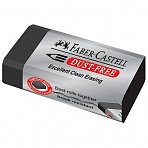 Ластик Faber-Castell «Dust-Free», прямоугольный, картонный футляр, 45×22×13мм, черный