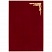 превью Папка адресная бархат с виньеткой, формат А4, красная, индивидуальная упаковка