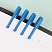 превью Ручка шариковая неавтоматическая Deli Arrow диаметр шарика 0.7 мм синяя