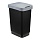 Ведро для мусора Idea Твин 25 л пластик черный/синий (26×33×47 см)