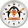 Часы настенные Troyka 91970944 серебристые
