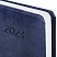 превью Ежедневник датированный 2024 А5 138×213 мм BRAUBERG «Legend», под кожу, магнитная застежка, синий