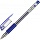 Ручка гелевая неавтоматическая Deli диамет шарика 0.5мм резин манжета синяя