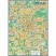 превью Настенная карта Москвы территориально-административная 1:35 000 с линиями метро