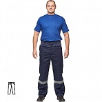 Брюки рабочие летние мужские л03-БР с СОП синие (размер 60-62 рост 170-176)