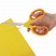 превью Ножницы BRAUBERG «Extra» 155 мм, классической формы, ребристые резиновые вставки, оранжево-желтые