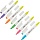 Набор текстовыделителей Attache Double (толщина линии 1-4, 6 цветов: желтый, фиолетовый, зеленый, оранжевый, голубой, розовый)