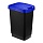 Ведро для мусора Idea Твин 25 л пластик черный/синий (26×33×47 см)