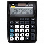 Калькулятор карманный Deli E1122 12-разрядный серый 119.1×85.7×28.5 мм