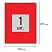 превью Этикетка самоклеящаяся 210×297 мм, 1 этикетка, красная, 80 г/м2, 50 листов, STAFF