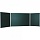 Доска для мела магнитная BOARDSYS, 100×170/340 см, 3-элементная, 5 рабочих поверхностей, зеленая