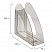 превью Лоток вертикальный для бумаг BRAUBERG «Delta», 240×90×240 мм, тонированный серый, 237241