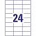 превью Этикетки самоклеящиеся всепогодные L4718-20, 70×37 мм, белые, 20л / 480 шт