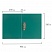 превью Папка с боковым металлическим прижимом BRAUBERG стандарт, зеленая, до 100 листов, 0,6 мм