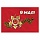 Флаг ВМФ России «Андреевский флаг с эмблемой» 90×135 см, полиэстер, STAFF