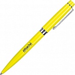 Ручка шариковая автоматическая Attache Selection Lemon синяя (желтый корпус, толщина линии 0.5 мм)
