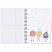 превью Бизнес-тетрадь креативная Attache Selection Sweet Life Пончик А5 96 листов разноцветная в клетку на спирали 2 разделителя (145×203 мм)