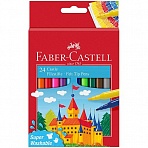 Фломастеры Faber-Castell «Замок», 24цв., смываемые, картон, европодвес