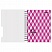 превью Бизнес-тетрадь Attache Selection Spring Book A5 150 листов розовая в клетку на спирали (170×202 мм)