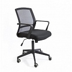 Кресло офисное Кембридж CH-502 черное (сетка/ткань, пластик)