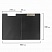 превью Папка-планшет ОФИСМАГ, А4 (340×240 мм), с прижимом и крышкой, картон/ПВХ, РОССИЯ, черная
