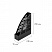 превью Вертикальный накопитель Attache пластиковый черный ширина 70 мм (4 штуки в упаковке)