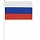 Флаг России ручной 20×30 см, без герба, с флагштоком, BRAUBERG, 550181