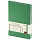 Бизнес-Блокнот А5, 100 л., твердая обложка, балакрон, на резинке, BV, Зеленый