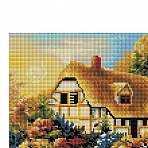 Алмазная мозаика ТРИ СОВЫ «Сказочная избушка», 30×40см, холст на деревянном подрамнике, картонная коробка с пластиковой ручкой