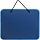 Папка-портфель пластиковая А4 синяя (270x350 мм, 1 отделение)