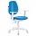Кресло BRABIX 'Fancy MG-201W, с подлокотниками, пластик белый, голубое, 532411