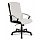 Кресло для руководителя Бюрократ Dominus белое/черное (экокожа/ткань/пластик/металл)