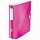 Папка-регистратор LEITZ «Active WOW», механизм 180°, полифом, 82 мм, розовая