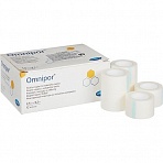 Пластырь фиксирующий Omnipor 2.5×920 см нетканная основа (12 штук в упаковке)