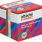 Блок для записей Attache Economy 90×90×90 мм разноцветный (плотность 65 г/кв. м)