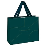Пакет подарочный 32×26×12см MESHU «Monocolor. Emerald», отд. фольгой, матовая ламинация