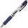 Ручка гелевая Crown с резиновой манжетой (0,7мм, синий)
