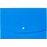 превью Папка-короб на кнопке Attache А5 пластиковая синяя (0.5 мм, до 100 листов)