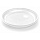 Тарелка одноразовая пластиковая 210 мм белая 50 штук в упаковке Комус Эконом