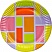 превью Тарелка одноразовая Смальта бумажная разноцветная (диаметр 180упаковке)
