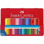 Карандаши цветные Faber-Castell «Grip», 48цв. +3, трехгран., заточен., метал. уп., с кистью, точилкой