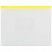 превью Папка-конверт на молнии OfficeSpace A4, прозрачная, 150мкм, молния желтая