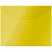 превью Папка-конверт на кнопке OfficeSpace А5 (190×240мм), 150мкм, полупрозрачная, желтая